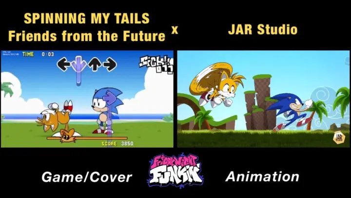 “Spinning My Tails” Friends From The Future | Ordinary Sonic VS Tails | GAME x FNF Animation