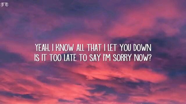 sorry by: Justine Bieber