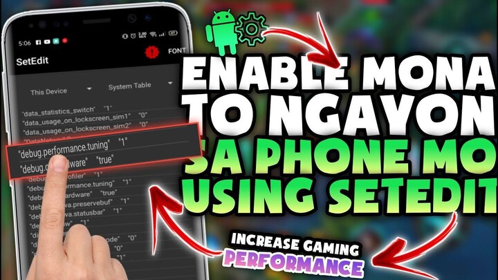 GPU ACCELERATION!! Turn On Gpu Acceleration Features sa Device Mo Using Setedit [Part2]