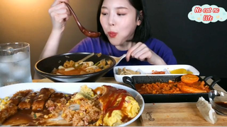 Cơm Omurice Nhật, sủi cảo, bánh gạo, bánh canh bột mì kimchi 6 #amthuc