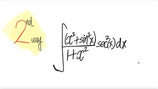 2nd way: trig integral  ∫((x^2+sin^2(x)/(1+x^2)) sec^2(x) dx