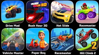 Drive Mad,Vehicle Master,Racemasters,Asphalt 8,Indonesia Bus,Police COP,Bike Race, Car Parking