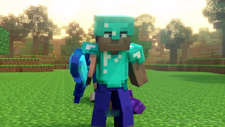 [Dubbing Bahasa Mandarin] Episode 18 (Bagian 2): Guardian, Steve "Minecraft · Penduduk Desa yang Men