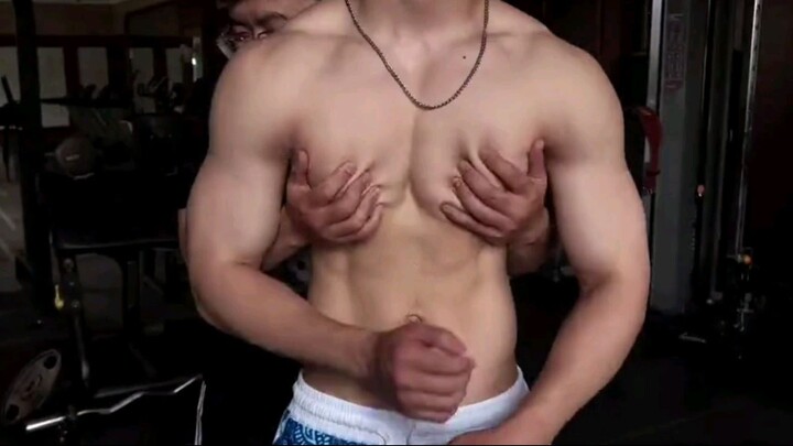 The heart-stirring male chest muscles, natural and powerful