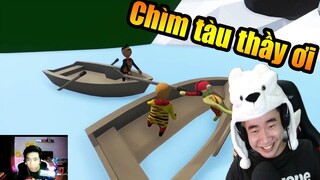 Human Fall Flat #33 Sư phụ bất lực nhìn cả 3 đắm thuyền cười ẻ