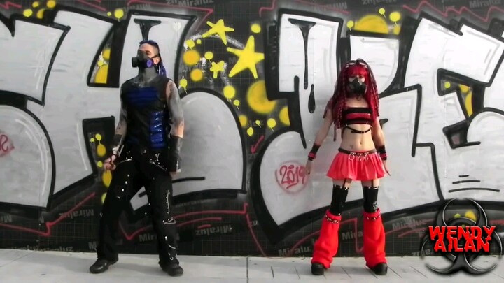 Cuộc battle vũ đạo công nghiệp Cyber Gothic Wendy ailan vs c-rex (bài hát: exemia - she's a xyborg)