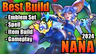 NANA BEST BUILD 2024 | TOP 1 GLOBAL NANA BUILD | NANA - MOBILE LEGENDS | MLBB (Part 2)