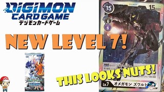 New Level 7 Digimon Looks Absolutely Nuts! Omnimon Zwart! (Digimon TCG - Battle of Omega Reveals)