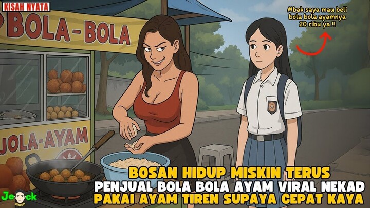 AZAB PENJUAL JAJANAN VIRAL JUAL BOLA BOLA AYAM PAKAI AYAM TIREN DAN TEPUNG