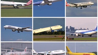 超燃航空混剪一一起飞，降落，滑行都值得欣赏，国内外大佬拍机混剪合集