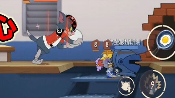 Game Tom and Jerry Mobile: Chạm trán Song Kiếm Fei trên bảng xếp hạng, trận chiến giữa tường thành v