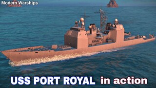 Modern Warships: USS PORT ROYAL in action. online match gameplay.