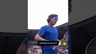 Fans display Ukranian flag in front of Russian player Rublev #shorts