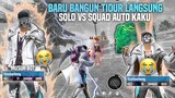 BARU BANGUN TIDUR LANGSUNG SOLO VS SQUAD 😱 AIM AUTO JADI KUNING 😂 - FREE FIRE INDONESIA