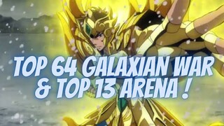 DELION TOP 64 GALAXIAN WAR & TOP 13 ARENA - SAINT SEIYA LEGEND OF JUSTICE