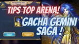 GACHA GEMINI SAGA LAGI DAN TIPS TOP ARENA KEDEPAN - SAINT SEIYA LEGEND OF JUSTICE