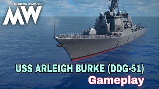 Modern Warships: USS ARLEIGH BURKE (DDG-51) Destroyer gameplay..