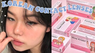 KOREAN CONTACT LENSES YOU NEED💗(ft. OLENS, HAPAKRISTIN)