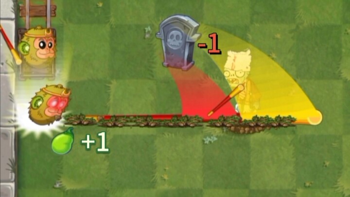 若上方植物每消灭一墓碑，下方植物即可释放一次大招，哪些植物能击杀铁桶？