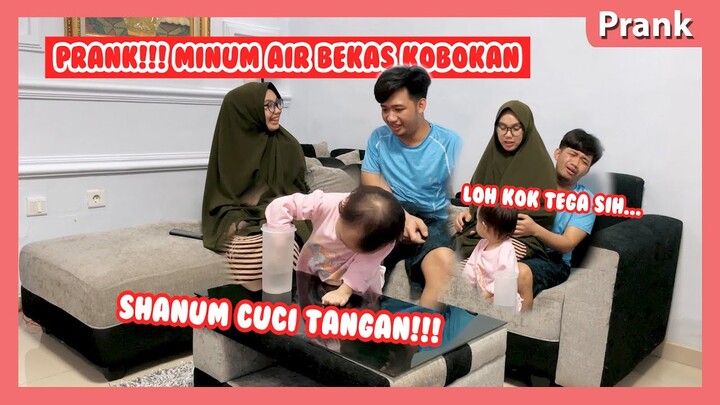 PRANK!!! SUAMI MINUM AIR KOBOKAN..ISTRI PUAS TERTAWA...