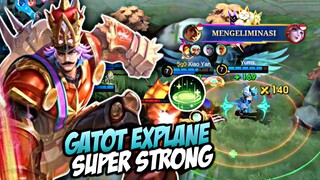 Exp Gatot, Super Strong! Laning Or Team Fight! - Mobile Legends