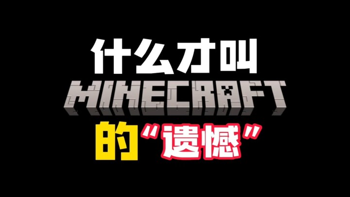 What is the regret of Minecraft?