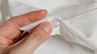 Teach you how to embroider on buttons ~ ~ simple, gentle and fresh roses