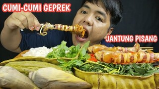 CUMI-CUMI GEPREK MERCON BERSAMA JANTUNG PISANG DAN PETE REBUS 🔥🔥