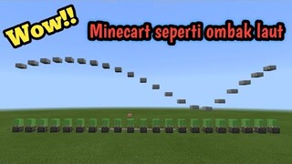 Cara Membuat Minecart Seperti Ombak Laut - Minecraft pe