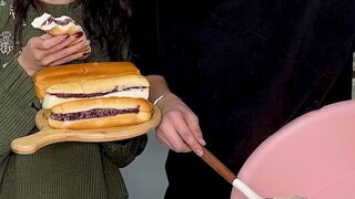 #บาร์ชีสข้าวฟ่างสีม่วง สาวๆ ต่อไปนี้ให้เงินขนมแบบนี้แหละ #โอ้ยหอมมาก #แนะนำของว่าง