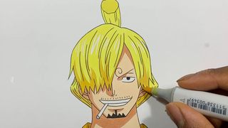 วิธีการวาดซันจิ Vinsmoke ง่าย - One Piece