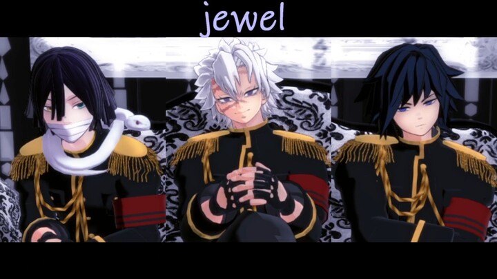 [Kimetsu MMD] Jewel [Agatsuma Zenitsu, Iguro Obanai, Giyu Tomioka] (Reposted)