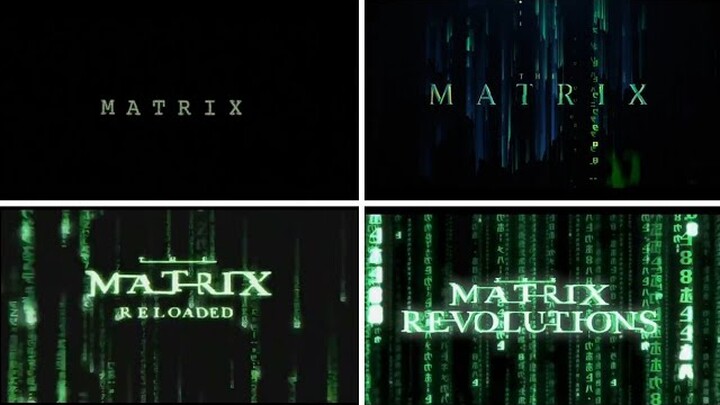 the Matrix trailer logos  [1999 - 2022 ]
