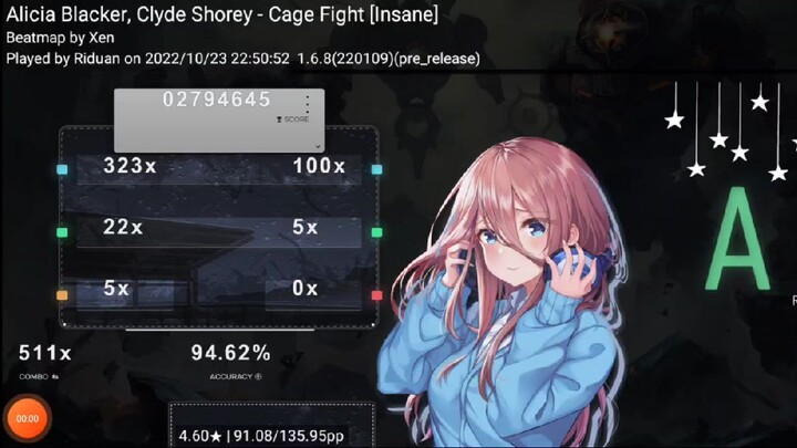 Cage Fight|Full combo|Insane|Osudroid