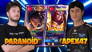 PARANOİD ft. APEX47 - BRODY TIGREAL İLE TAŞIMAYA ÇALIŞIYORUZ! - Mobile Legends