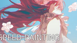 ภาพวาดความเร็ว ดอกซากุระ