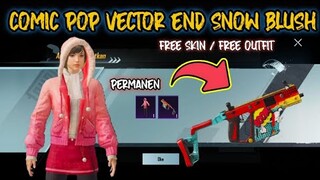 Skin Gratis!! Senjata Vector - Comic Pop dan Outfit - Snow Blush (PERMANEN)