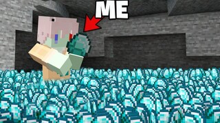 当我不论挖什么方块都只会掉钻石!!?我的世界Minecraft