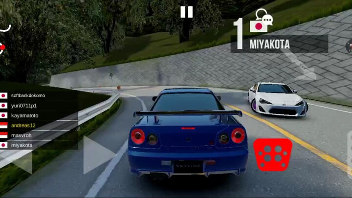 asoluto racing - Nissan skyline GT-R R34 - touge - gameplay