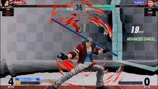 KOF15　ビリー・カーン　空中ふっとばしから19Hitコンボ　このつなげ方上手すぎ