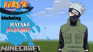 Makeing HATAKE KAKASHI [ Naruto] in Minecraft..