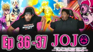 Diavolo is RELENTLESS ! Golden Wind | JJBA Golden Wind Ep 36-37  Reaction