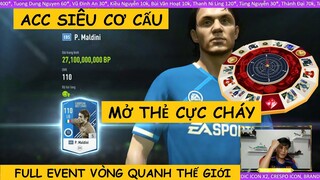 Acc cơ cấu mở thẻ cực cháy thu hơn 200 tỉ BP từ full event Vòng quanh thế giới