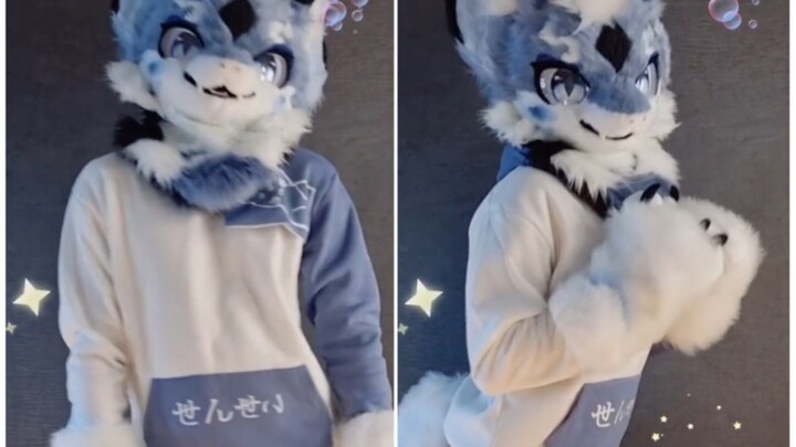 اسمه ليو كونغ، وهو تنين صغير. هذه الفروة من صنع Ginwine. لطيف جدًا