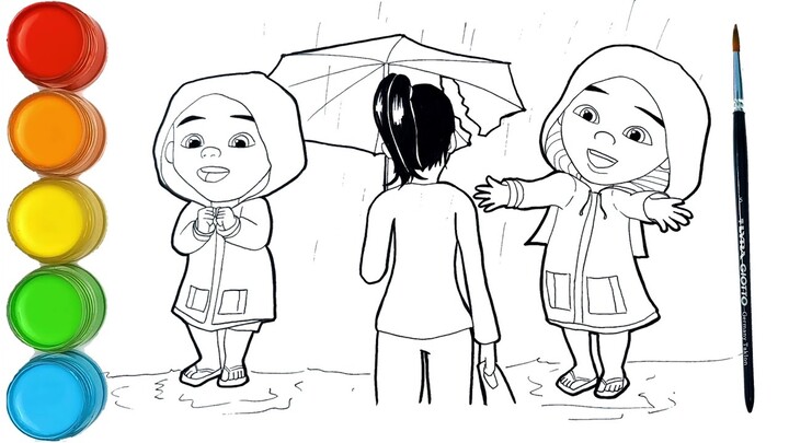 Upin & Ipin Musim 13 - Bila Hujan Turun Episode Terbaru 2020 | menggambar dan mewarnai Terbaru 2022
