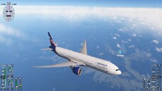 Airplane Boeing 777-300 flight in Microsoft Flight Simulator 2024