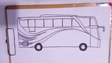 Cara Mudah Menggambar Bus Pariwisata | tutorial Indonesia