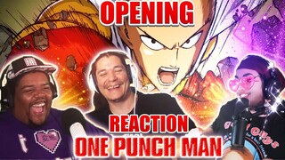 One Punch Man OPENING REACTION 1 || Group First Reaction