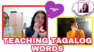 TEACHING FILIPINO WORDS on OMEGLE PRANK(She proposed me) | ARKEYEL CHANNEL