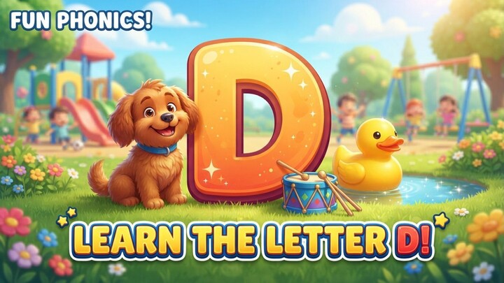 D Is for Dog 🐶 | Letter D Song for Kids | ABC Alphabet Song | Learn D